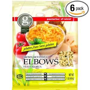 Pastariso All Natural Brown Rice Elbows, 1 Pound (Pack of 6)  