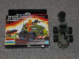 1985 G.I. Joe Weapon Transport & Box Near Complete Canadian  