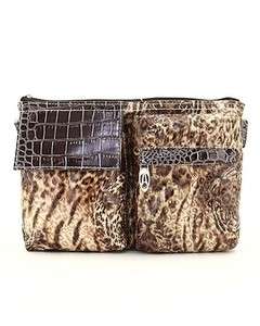   Brown Leopard Animal Print Fanny Pouch Waist Pack Belt NeW  