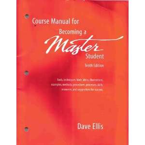  Course Manual for Becoming a Master Student (9780618232789 