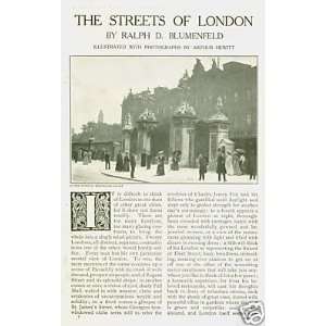   1907 Streets London England Buckingham Palace St Paul 