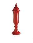 Bright Red Lidded Floor Storage Lidded Urn Resin Small