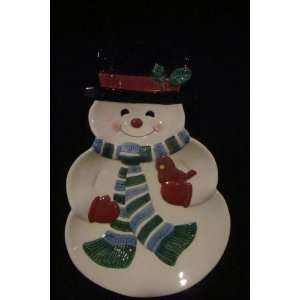   Cardinal Treat Plate Candy Dish Christmas 12 x 7.75 
