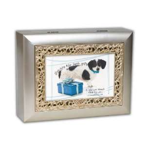 Cottage Garden Music Box For Pet Dog Owners Plays Wonderful World