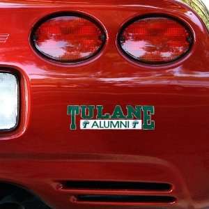  NCAA Tulane Green Wave Alumni Car Decal