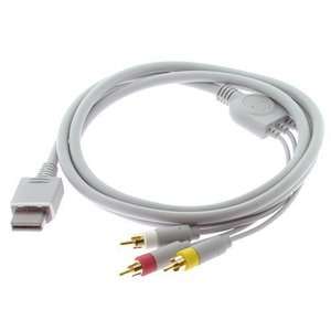 Fosmons Gold Plated AV (Audio/Video) Cable Cord for Nintendo Wii 