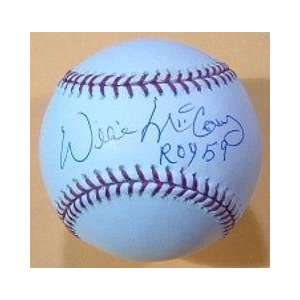 Willie McCovey Autographed Baseball (w/59 ROY)   San 