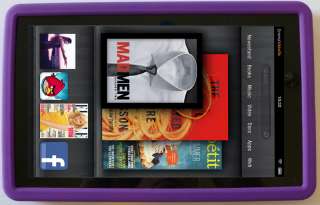 NEW Kindle FIRE PURPLE Silicone Gel Skin Case Cover 3G Wifi   QUICK 