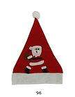 96 Units of Felt Applique Santa Hats New Bulk Wholesale Lots