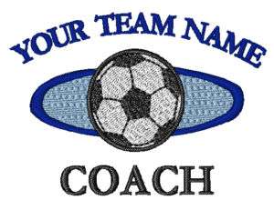 Embroidered Personal Soccer Coach Logo Polo   ANY SIZE  