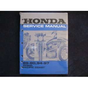   Pacific Coast New Original Factory Shop Manual Honda Motor Co. Books