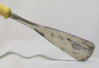UNUSUAL ANTIQUE CELLULOID FAUX IVORY HANDLED SHOE HORN  