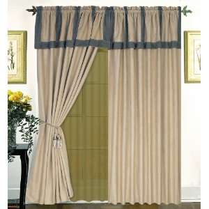   Window Curtain / Drape Set with Valance window Treatment Draperies