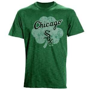   Chicago White Sox St. Patricks Day Tri Blend Crew T Shirt   Green