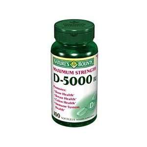  Vitamin D Softgel 5000iu Max Str Nby Size 100 Health 