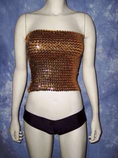 colors SEQUIN TUBE TOP jazz tap dance costume clubwear   choose your 