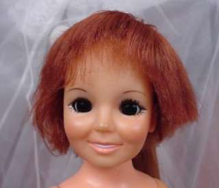 VTG Ideal 1969 Crissy Velvet Doll with growing Red hair  