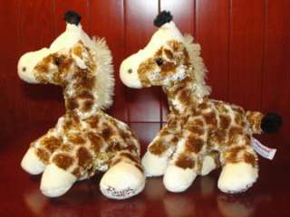 Giraffe Aurora Plush Stuffed Animal Toy Busch Gardens Lot of 2 8 
