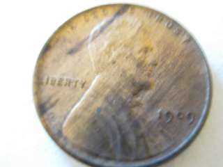 1909 VDB Lincoln Wheat Penny EF   