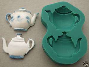 silicone mold mould sugarcraft cake decoration teapots  