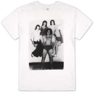 Andre the Giant Holding 4 Women Lightweight White T shirt New  