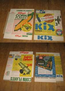 cereal box General Mills KIX premium airplane airbase file copy WWII 