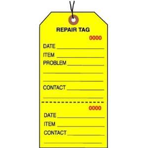  #8 Yellow Repair Tags   Prewired