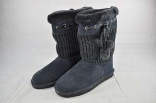  in these suede boots with knit accents from Bearpaw. Constance boots 