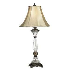  Fluted Crystal and Marble Column Table Lamp LP9558