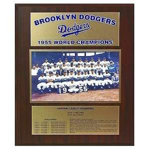  MLB Dodgers 1955 World Series Plaque
