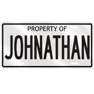   PROPERTY OF JOHNATHAN LICENSE PLATE SING NAME