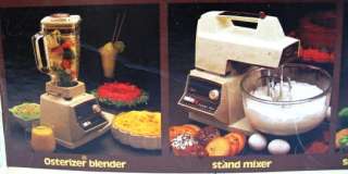 NIB Vintage OSTER Regency 12 Speed Kitchen Center Blender Mixer Food 