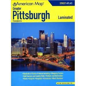  American Map 607934 Greater Pittsburgh PA Street Atlas 