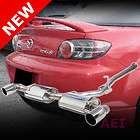   Steel Catback Dual Muffler Complete Exhaust System (Fits RX 8