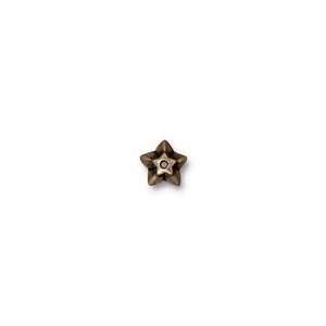   Brass (plated) Star Bead Cap 3x8mm Findings Arts, Crafts & Sewing