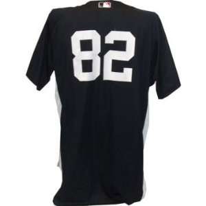 82 Yankees Game Used Home Navy Spring Training Jersey (Size48) (Year 