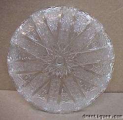 Antique Cut Glass Dessert Bowl Bars Stars Maker Unknown  