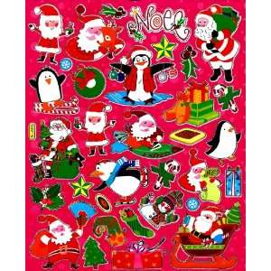   Santa Claus ~ Winter Penguin ~ Frosty the Snowman Sticker Sheet BL663