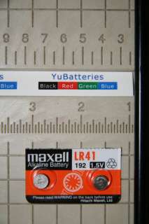 10 New MAXELL LR41 Button Cell Watch Alkaline BATTERY  
