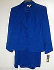 Royal Blue 2pc 22W Womens Skirt Suit Retail $139