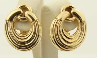 Designer David WEBB Ladies 18K Gold Earrings  