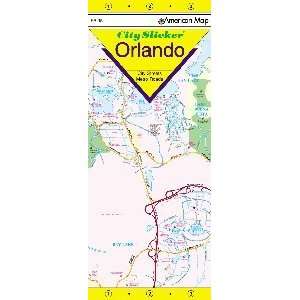   American Map 600188 Orlando Florida City Slicker Map