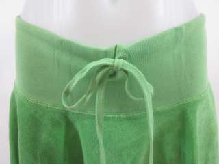 JUICY COUTURE Green Terry Cloth Drawstring Mini Skirt M  