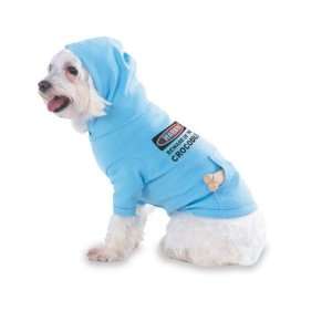 CROCODILE Hooded (Hoody) T Shirt with pocket for your Dog or Cat Size 
