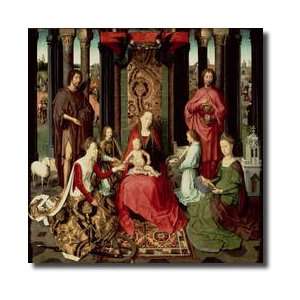  Central Panel Of The Triptych Of St John The Baptist And 