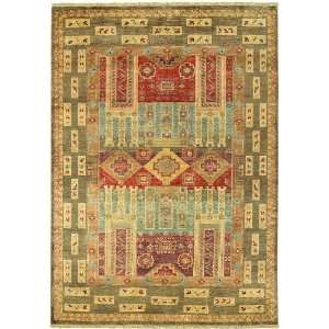  Lahore Collection Persian Panel Multi Floral Wool Area Rug 