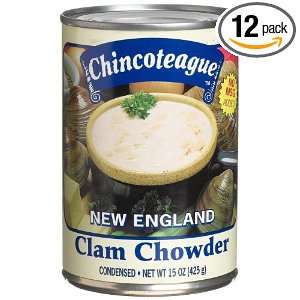   Seafood New England Clam Chowder, 15 Ounce Cans (Pack of 12