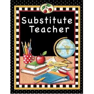  Teacher Created Resources Substitute Teacher Pocket Folder 