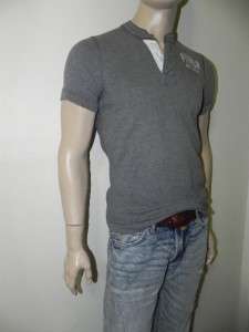 NWT Abercrombie & Fitch Mens Muscle Fit Henley Shirt  