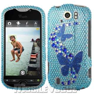   Diamante Rhinestone Hard Case Cover For HTC My Touch 4G Slide T Mobile